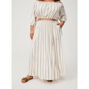 NWT Torrid Off-Shoulder Maxi Skirt Set 2X